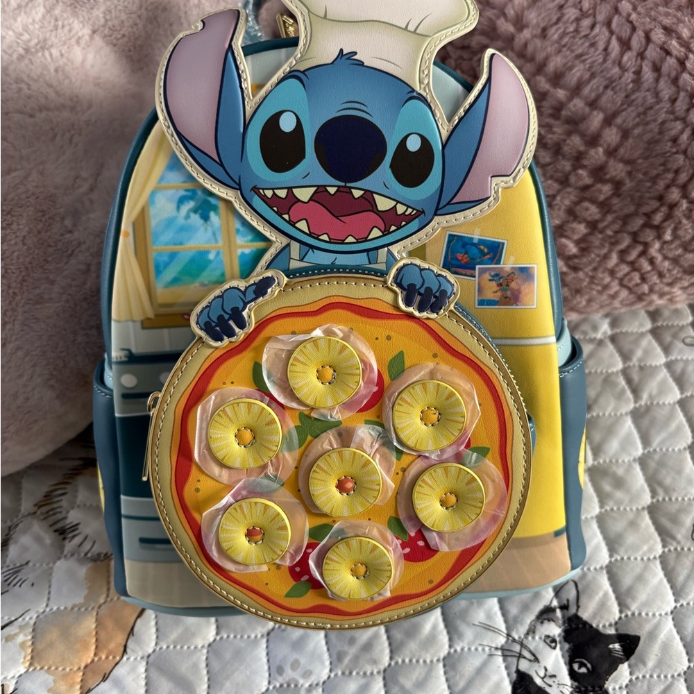 Loungefly Blue and Yellow Stitch Backpack